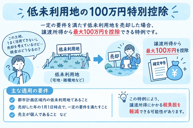 低未利用地の100万円特別控除
