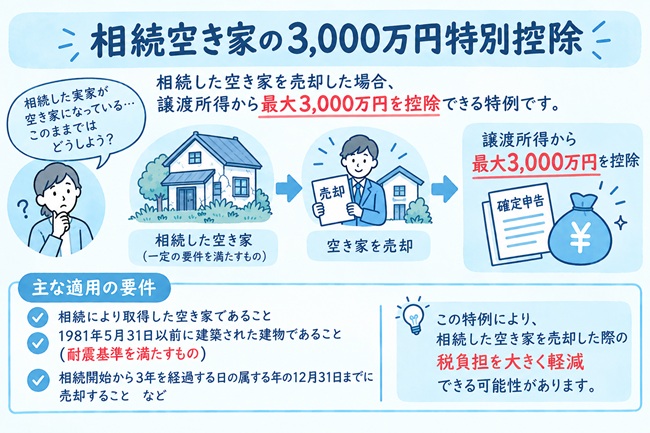 相続空き家の3,000万円特別控除