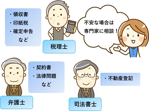 不安な場合は専門家に相談