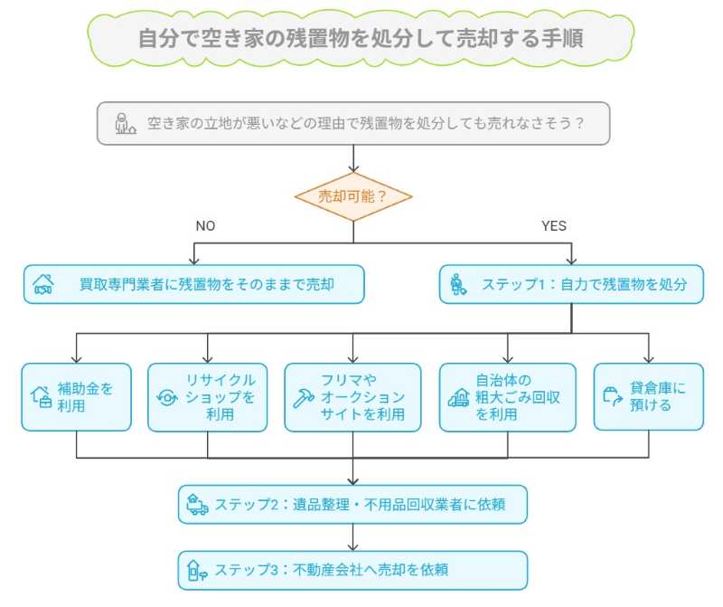 自分で空き家の残置物を処分して売却する手順3ステップ｜空き家買取隊(株式会社AlbaLink) 
